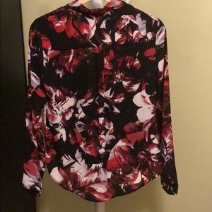 Alfani long-sleeve multicolor blouse size 2